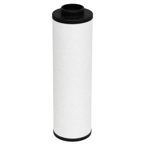 BEKO FE1251X1 coalescing filter replacement. White filter media with black top inlet.
