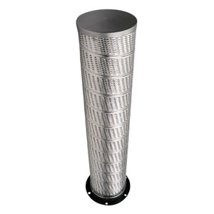 Compressor oil filter with metal body and bottom flange with holes. 531B0100H02 oil filter replaces Johnson Controls filter.