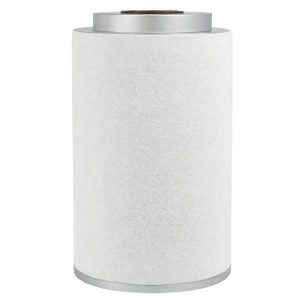 2911-0148-02 air/oil separator replacement for Atlas Copco. White filter media with metal end caps and top inlet with gasket.