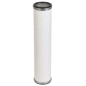 PNEUMATECH C-280-35/G10/HT coalescing filter replacement. White filter media, metal end caps, gaskets, and high-temperature rating.