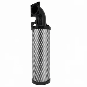 88343223 coalescing adsorber filter equivalent for Ingersoll Rand 88343223 filter. Metal perforated body with a large black top inlet.
