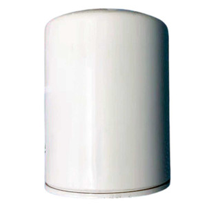 White compressor oil filter for Doosan air compressor. Spin-on style oil filter 22436323 .