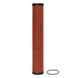 Sullivan Palatek E081-H coalescing filter element. Red filter media, black end caps, and one O-ring.