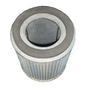 532.007.01 air filter for Busch Vacuum. Polyester filter media with pleats and top gasket.