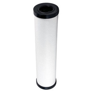 Van Air Systems E200-150-AA  coalescing filter element. White with black endcaps and O-ring.