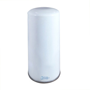 Quincy 2012100079 air/oil separator filter. White spin-on style oil separator equivalent.