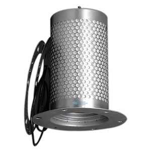 1612-3869-01 air oil separator. White filter media, metal perforation, and gaskets and O-rings as shown.