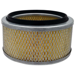 Davey Compressor 123-10-2-9791-00 pleated air filter. Metal end caps, top open end, and a top gasket.