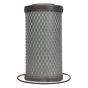 301EFC6013 air/oil separator for Gardner Denver. Metal perforation, white filter media, metal end caps, and includes O-Ring as shown.