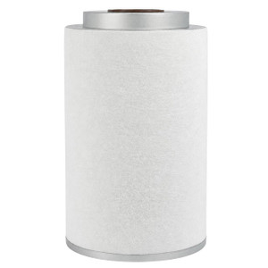 KD380-028 air/oil separator. White filter media with top metal inlet.