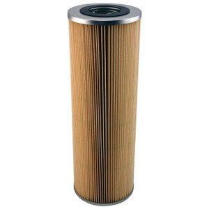 Kaydon KF6018-05 hydraulic filter replacement. Pleated filter element with metal end caps and view of top gasket.
