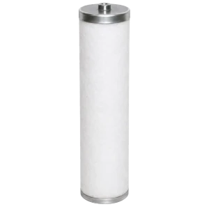 KD45-021 air/oil separator replacement. White filter media with metal end caps.