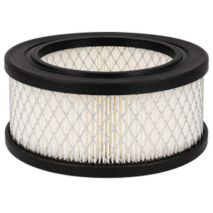 Sullair 250024-421 pleated air filter with wire mesh and black end caps. Double open end.