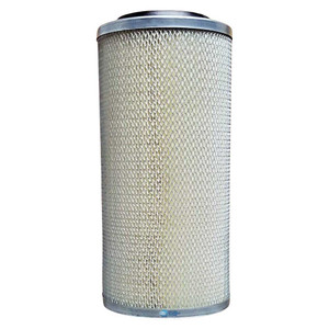 MANN FILTER C17225/3 air filter. Equivalent air filter with with pleats, wire mesh, and metal end caps.