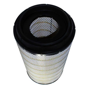 22130223 air filter for Ingersoll Rand compressor. Pleated air filter with interior and exterior wire mesh and black endcaps.