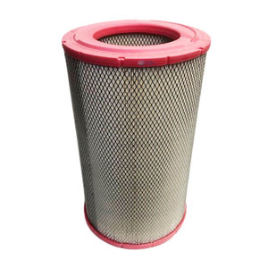 Sullair 02250135-155 air filter equivalent. Pleated air filter with wire mesh and pink end caps.