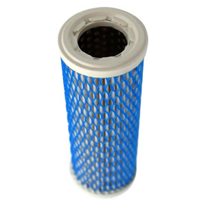 Finite 3PU10-050 coalescing filter replacement. Blue mesh with molded rubber end caps.