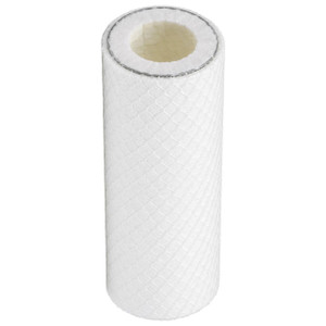 Zeks L50 coalescing filter element replacement. White filter media with plastic mesh on the outside.