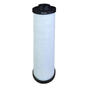 Compair 98245-126 coalescing filter element. White filter media with black end caps. Top inlet with O-ring.