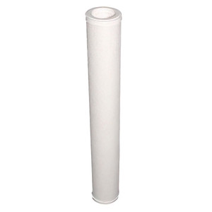 AIRTEK JE-C0300 filter element for coalescing compressed air. White filter media with white end caps.