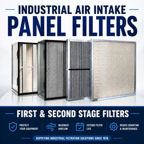 Industrial Air Intake Panel Filters | First & Second Stage Filters