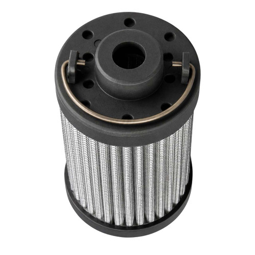 HYDAC 0060R010BN3HC Filter Replacement. Pleated hydraulic filter with black end caps, inlet, and metal handle.