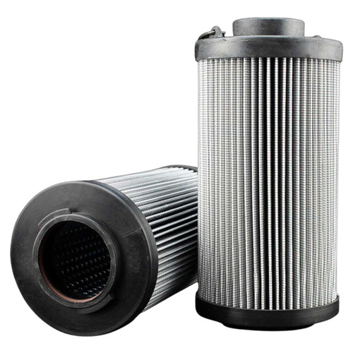 Hydac 0330R005BN3HC hydraulic filter replacement. Pleated filter with black end caps and metal handle on top.