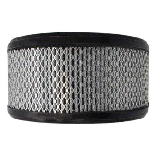 Pleated air filter with wire mesh and black end caps. Replacement for Stoddard F8-135 filter.