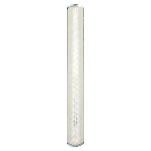 Aftermarket PALL POC-1200AF coalescing filter. White filter element with metal end caps.