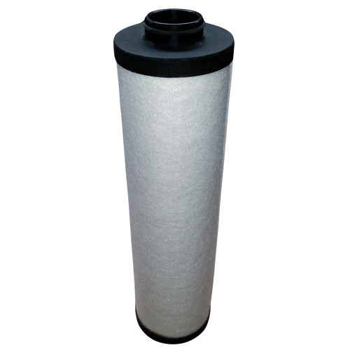 WALKER FILTRATION E711X1 coalescing filter element. White filter media with black top inlet.