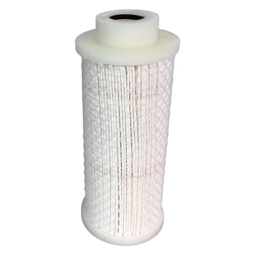 PALL MCS4463ECH13 coalescing filter replacement. Pleated filter with white media and white end caps with top inlet.