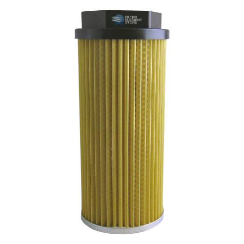 Hydac 0100S125W hydraulic filter. Pleated filter with 1.5" threaded top inlet.