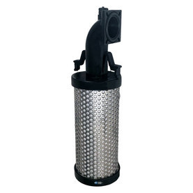 Ingersoll Rand 88343082 coalescing filter replacement. Perforated metal outside of filter with special top inlet. 