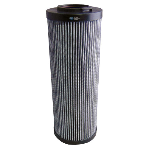 HYDAC N5DM002 hydraulic filter equivalent. Pleated filter with black endcaps and top inlet.