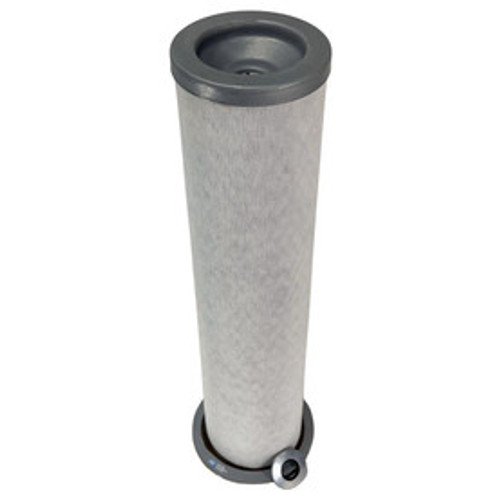 3216-5238-00 Atlas Copco OEM equivalent air filter. White filter media with metal end caps and washer.