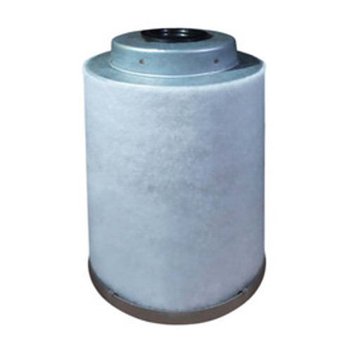 Atlas Copco 1604-0382-00 air oil separator equivalent. White filter media with metal end caps, top inlet with gasket.
