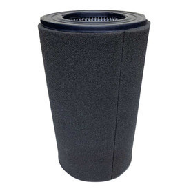 19-2470 Air Filter Replacement. Pleated air filter with end caps and pre-wrap filter media.