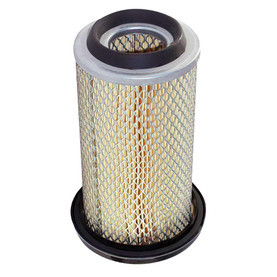 19-1198 air oil separator replacement. 7.4" OD x 8.75" tall and 0.3 micron. Shown with pleats and gaskets.