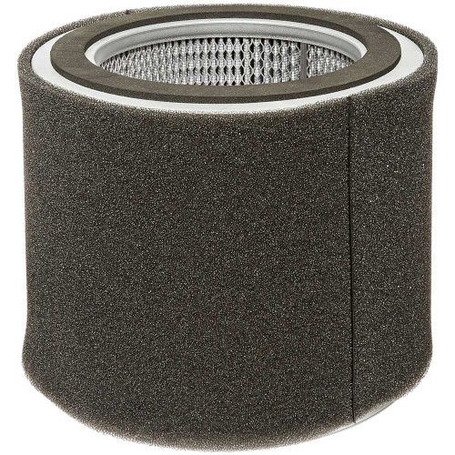 Quincy 127357E006 air filter equivalent. Shown with black pre-wrap around pleated air filter.