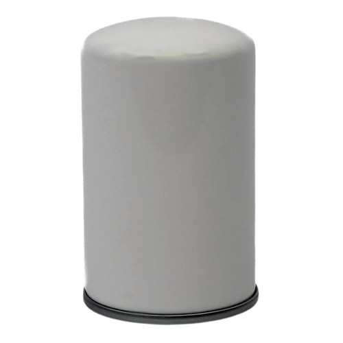 Quincy 6221372650 air oil separator equivalent. White spin-on style oil separator filter.