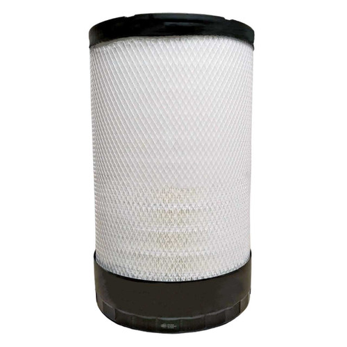 24900318 air compressor filter with white filter media and black end caps.