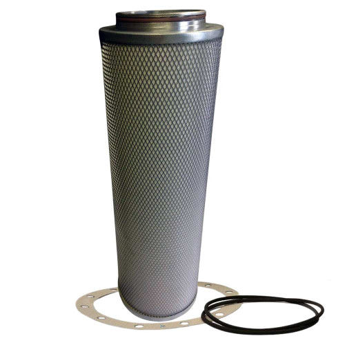 312EBQ6013 air/oil separator filter with metal mesh, top inlet, gasket and two O-rings. Replaces Gardner Denver.