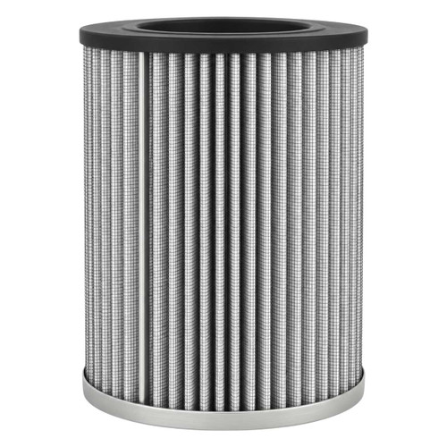 SULLIVAN-PALATEK 00521-005 air filter replacement. Pleated air filter with top black end cap with inlet. Bottom end cap is metal.