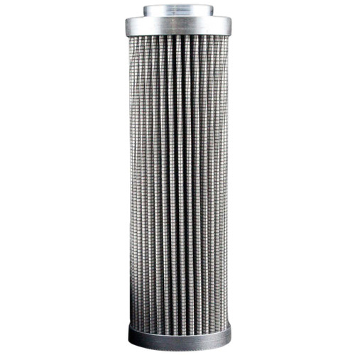 Hydac 0110D003BH4HC hydraulic filter replacement. Pleated filter with metal end caps and top inlet.