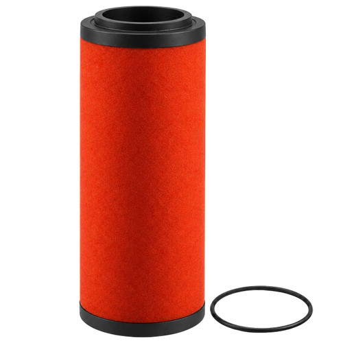 Wilkerson MTP-95-561 coalescing filter replacement. Red filter media, black end caps, and one O-ring.