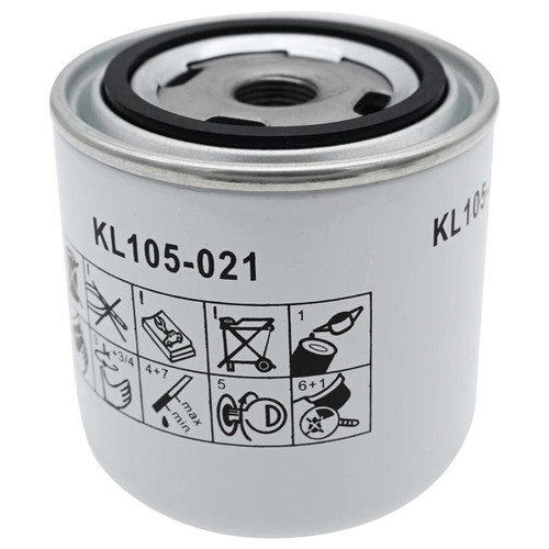 Bottom view of KL105-021 oil filter.