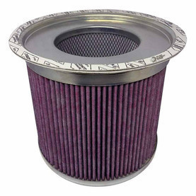 SULLIVAN PALATEK 08000-025 air oil separator filter. Pleated oil separator showing bottom flange on top.