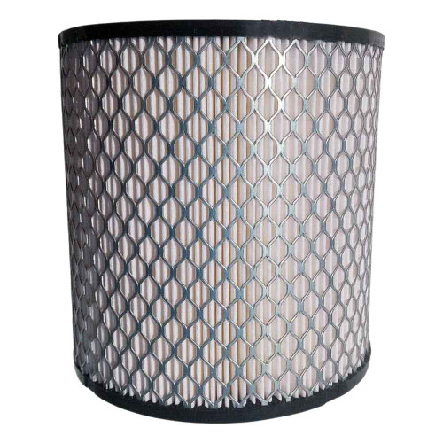 MANN FILTER C1362 air filter equivalent. Pleated air filter with outer wire mesh and black end caps.