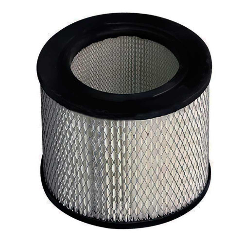 QUINCY 128849E362 air filter. Aftermarket air filter with pleats, mesh wire, and black end caps.