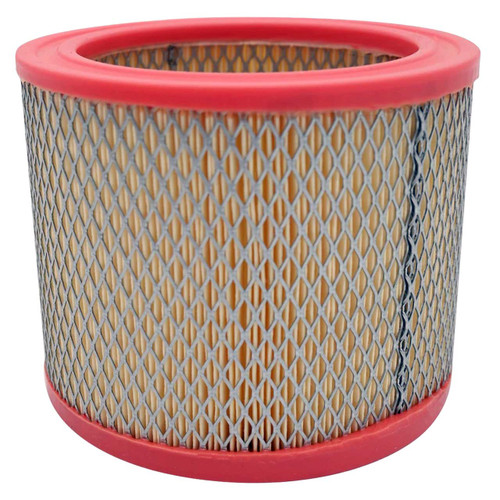 Solberg 105 pleated air filter replacement. Heavy duty wire mesh with pink open end caps.